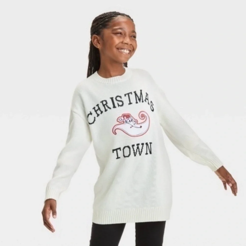 NWT. DISNEY Nightmare Before Christmas Girls’ Zero ChristmasSweater